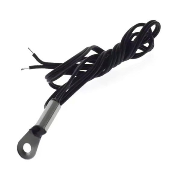 NTC termistor 10 kiloohm B3950 - teplotní čidlo s hlavou M4, kabel 1 m