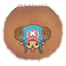 PYRAMID Plyšový kulatý blok Chopper / One Piece / Světle modrá, růžová (SR2510254EPM)