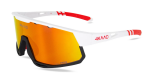 Brýle 4KAAD MIRADOR white red, red mirror