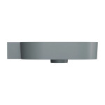 OMNIRES - OVO M+ umyvadlo na desku/závěsné - levé, 64 x 44 cm, ash grey mat; OVO645UWLAG