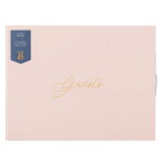 Busy B Kniha hostů Pink Faux, růžová barva, papír, textil