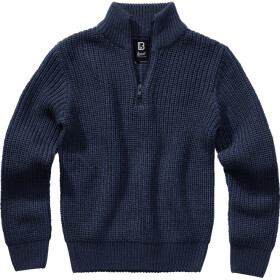 Brandit Svetr dětský Kids Marine Pullover Troyer navy 122/128