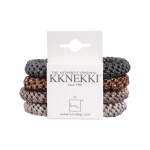 KKNEKKI Gumička do vlasů Kknekki no. 51 – set 4 ks, béžová barva, textil