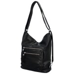 Dámská praktická koženková kabelka/batoh Milie, černá NEW