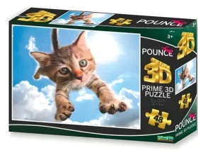 PRIME 3D Puzzle Skákající kočka Sparkles