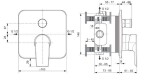 IDEAL STANDARD - Edge Baterie pod omítku, 2 spotřebiče, chrom A7124AA