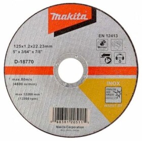 Makita D-18770 Řezný kotouč na nerez 125x1.2x22.23mm (D-18770)