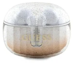Guess Glitter Gradient TWS zlatá / Bezdrátová sluchátka / s dobíjecí stanicí (GUTWSHDGKEED)