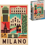 Puzzle Style in the City: Milán 1000 dílků - Clementoni