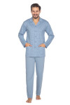 Pyžamo Regina 463 dlouhé/r M-XL L24 pánské rozepínací béžová M