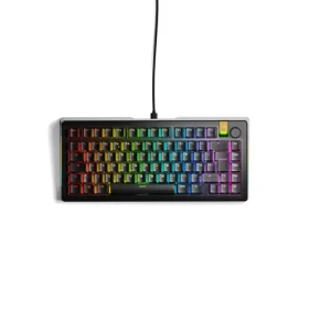 Glorious GMMK 3 Pro HE 75% - Fox HE (ISO UK) černá / herní 75% TKL / USB-C / ISO (UK) layout / Fox HE / RGB / 1.4m (GLO-KB-GMMK3-PRO-75-PB-HE-W-BLK-UK)
