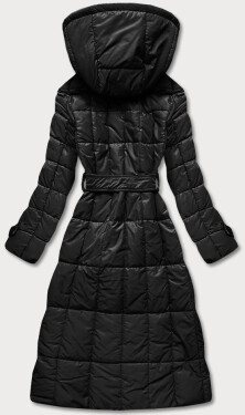 Klasický černý dámský prošívaný kabát (AG2-J83) odcienie czerni