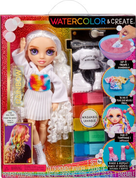 Rainbow High WaterColor panenka - fialové oči - MGA