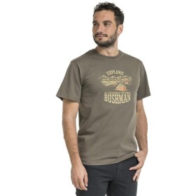 Bushman Pánské tričko Coben, hnědé XXXXL