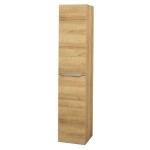 Mereo Mailo, koupelnová skříňka vysoká 170 cm, dub Riviera, elox AL madlo CN524LPN