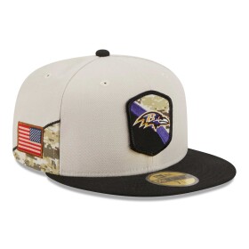 New Era Pánská kšiltovka Baltimore Ravens NFL 2023 Salute to Service 59FIFTY Fitted Velikost: 7 3/4
