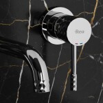 REA - Podomítková umyvadlová baterie LUNGO Diamond Chrom + BOX REA-B6382