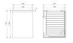 CERSANIT - SKŘÍŇKA S KOŠEM NA PRÁDLO MODUO 40 BÍLÁ S590-113