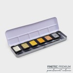 FineTec Premium F7001 Antique Tones sada 6 perleťových a metalických