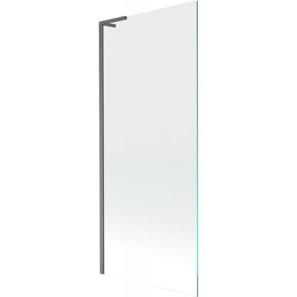 MEXEN/S - Next L vanová zástěna FIX 80 x 150, transparent, grafit kartáčovaná 895-080-000-03-00-66