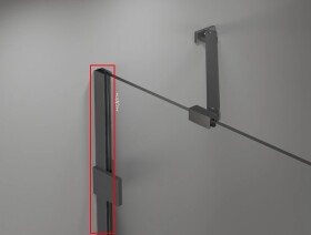 MEXEN - LUNAR nástěnný profil grafit kartáčovaná 897-00-66