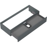 MEXEN/S - Rivel koupelnová skříňka pod umyvadlo 120, 1 šuplík, reliéf , šedá mat 91A20-12023-1-BF66