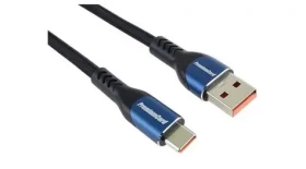 PremiumCord USB-C - USB-A 1,5m / Kabel / 5A rychlonabíjecí / bavlněný oplet (ku31cy15)