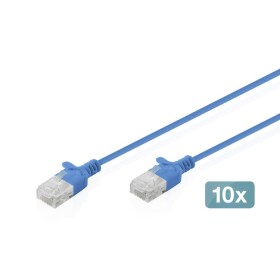 Digitus DK-1618-020S-B-10 RJ45 síťové kabely, propojovací kabely CAT 6 U/UTP 2 m modrá 10 ks