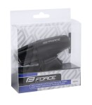 Světlo přední FORCE SHARK 700LM USB, černé