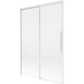 MEXEN/S - Rox vanová zástěna 2-křídlová posuvná 120 x 150, transparent, bílá 8C9-120-001-20-00