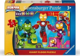 RAVENSBURGER Podlahové puzzle Iron Man a jeho úžasní přátelé