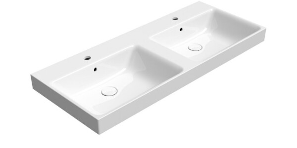 GSI - NUBES keramické dvojumyvadlo 120x50cm, bílá ExtraGlaze 9625111