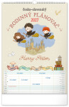 Nástěnný kalendář 2027 Notique Rodinný plánovací Harry Potter XL, 33 x 46 cm