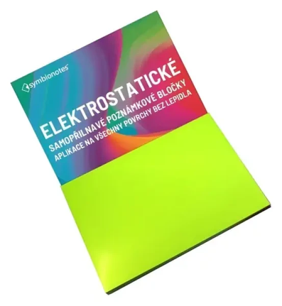 Fellowes Symbio Symbionotes zelená / Elektrostatický poznámkový bloček / 190x100 mm / 100 ks (SYNT190100V100)
