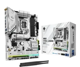 ASRock B860 Steel Legend WiFi / B860 / LGA 1851 / 4x DDR5 / PCIEx 16 / 2.5GLAN / Wi-Fi / ATX (90-MXBR3-A0UAYZ)