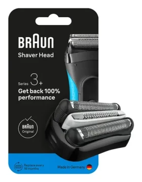 Braun 32B černá / Náhradní holicí hlava / Series 3+ / 3 flexibilní břity (32B BLK Cassette)