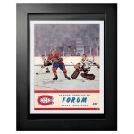 Mustang Obraz v rámu Chicago Blackhawks NHL Montreal Canadiens Program Cover Forum Sports Magazine Montreal vs. Chicago