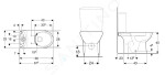 GEBERIT - Selnova WC kombi mísa, zadní/spodní odpad, Rimfree, bílá 500.488.01.7