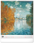 Nástěnný kalendář 2027 Notique Claude Monet, 48 x 56 cm