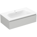 MEXEN/S - Orio koupelnová skříňka 80 cm s umyvadlem Vela, 1 šuplík, šedá mat/bílá mat 91A10-08023-1-BF62-W23M01
