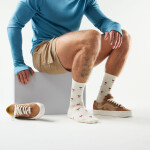 Unisex merino městské ponožky SMARTWOOL Everyday Stout Street Crew Socks, Natural velikost: 46-49 (XL)