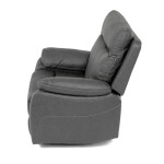 Polohovací křeslo, elektrické zabudované ovládání, šedá, látka vintage, TV-4094 GREY3