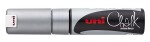 Uni Chalk Marker PWE-8K 8 mm stříbrný