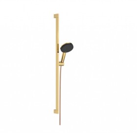 HANSGROHE - Raindance Alive Select S Set sprchové hlavice, tyče a hadice, 3 proudy, EcoSmart, leštěný vzhled zlata 24601990