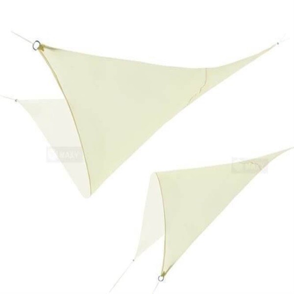 Malatec Stínící plachta trojúhelník 5x5x5m 2266 béžová 200g/m