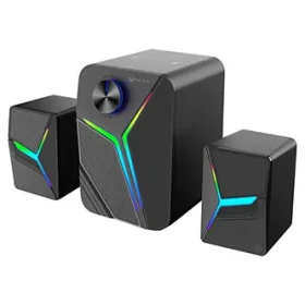 Meetion SP2111 černá / Reprosoustava / 2.1 / Bluetooth / RGB podsvícení / 15W (SP2111)