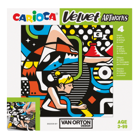 Carioca sametové omalovánky VAN ORTON Street - 4 ks