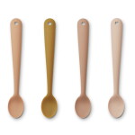 LIEWOOD Silikonová lžička pro děti Tuscany Rose multi mix D, růžová barva