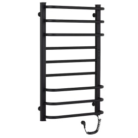 CERANO Elektrický sušák ručníků Ricardo, s displejem - 158 W -černá matná - 860x550 mm