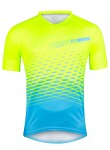 Dres FORCE MTB ANGLE krátký rukáv, fluo-modrý